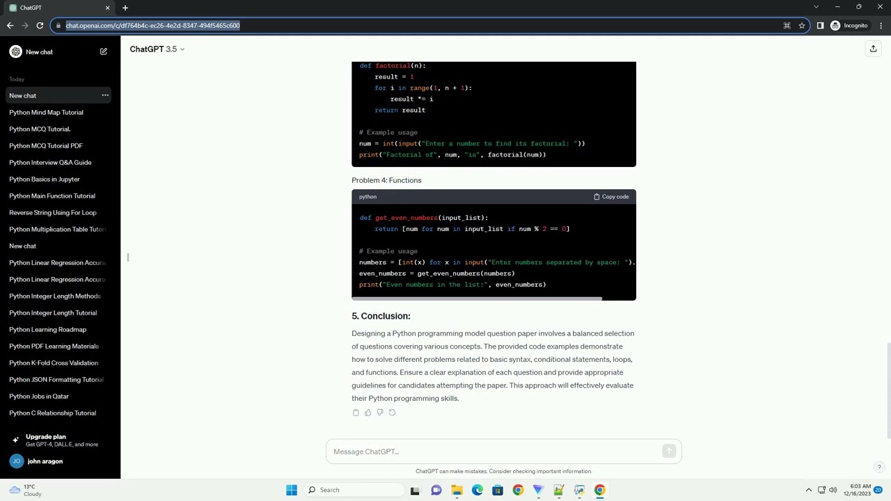 python programming model question paper