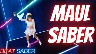 Darth Maul Mode in Beat Saber | The Force Theme (Far Out Remix) | Mixed Reality