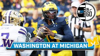 Washington at Michigan | Oct.19, 2025 | B1G Football in 60