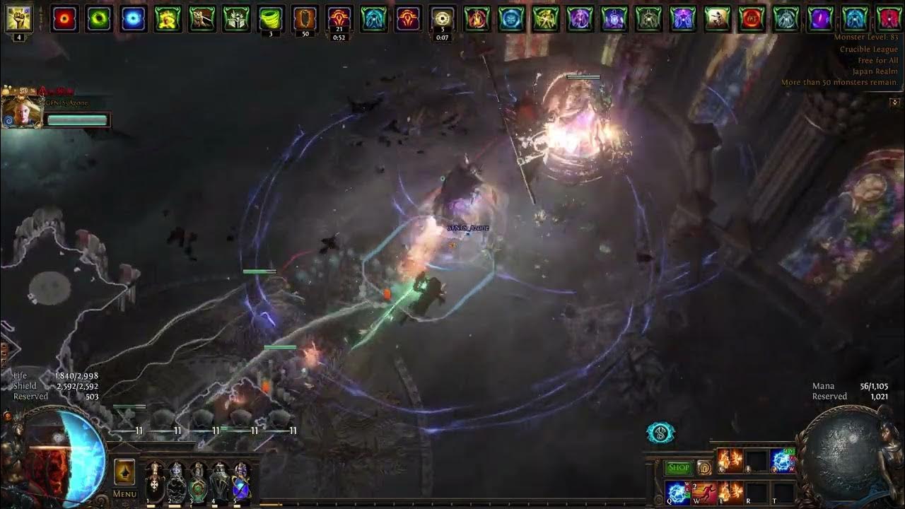 3.21 Path of Exile Blast MF (duo need aurabot) YouTube