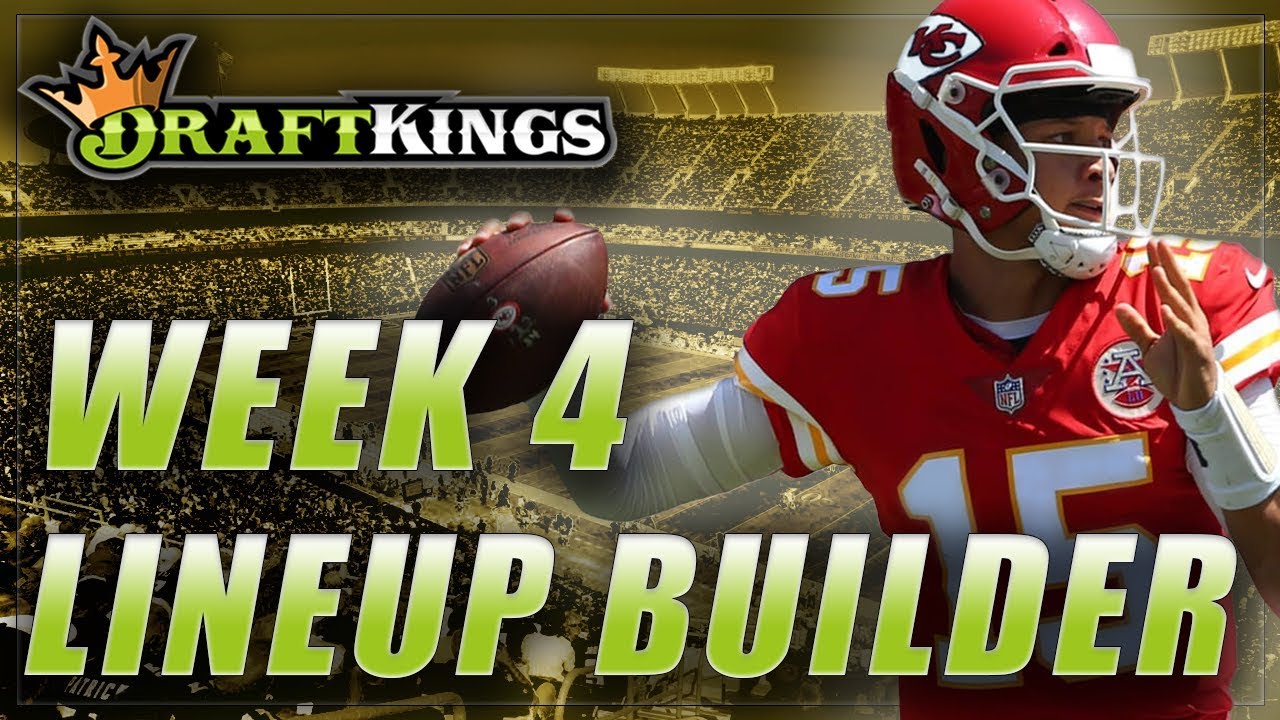 DRAFTKINGS NFL DFS WEEK 4: LINEUP STRATEGY & TOURNAMENT ...