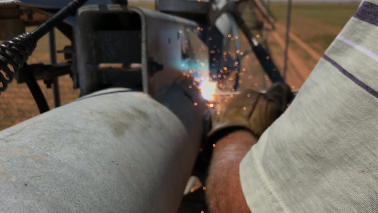 Welding a irrigation system. YouTube