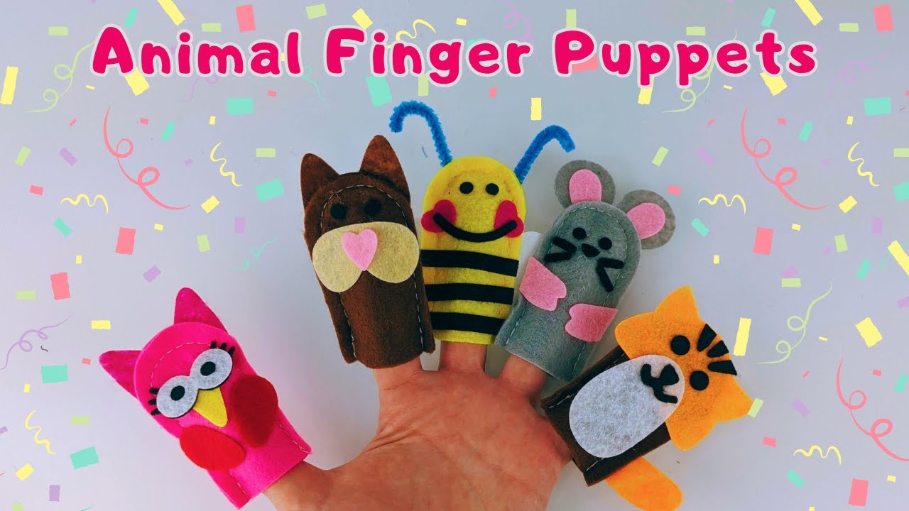 Animal Finger Puppets Finger Family Song with Animal Sounds Dollar