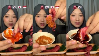 Kompilasi tiktok ulfa mukbang gurita mentah #mukbang #food #kuliner #ytshorts #viral #fyp #yt #makan