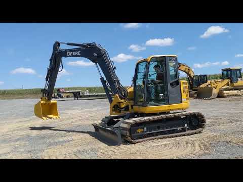 2013 Deere 85D Midi Size Hydraulic Excavator Walk Aroud Inspection Video 2 of 2