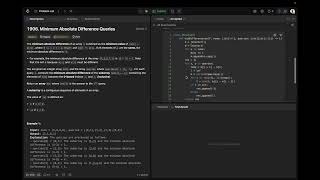 Minimum Absolute Difference Queries Leetcode 1906 Minimum Absolute Difference Queries