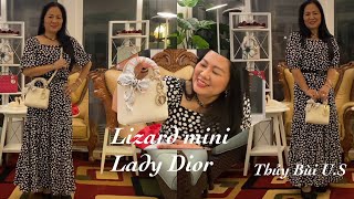 UNBOX LIZARD MINI LADY DIOR & TWILLY/ ĐẬP HỘP TÚI XÁCH THƯỜNG HIỆU DIOR/ THỦY BÙI U.S