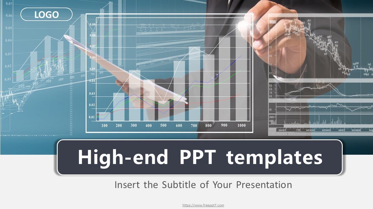 Micro stereo style financial report PowerPoint Templates🔥Free slides 🔥