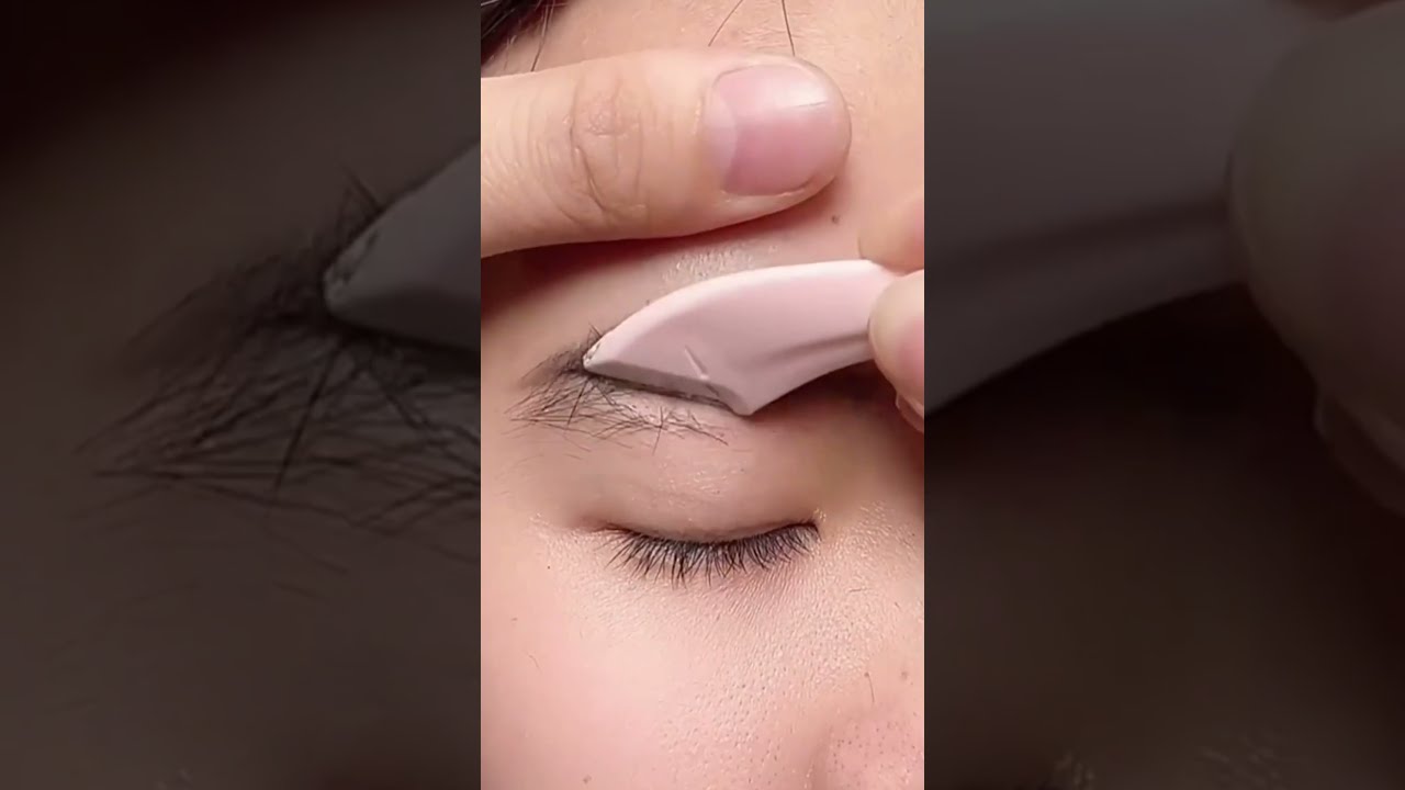 Eyebrow Trimming Knife Face Razor For Women Scissors With Comb Brow Trimmer Scraper