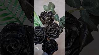 Asthetic ribbon flower |Flower making with ribbon #shorts #craft #viral