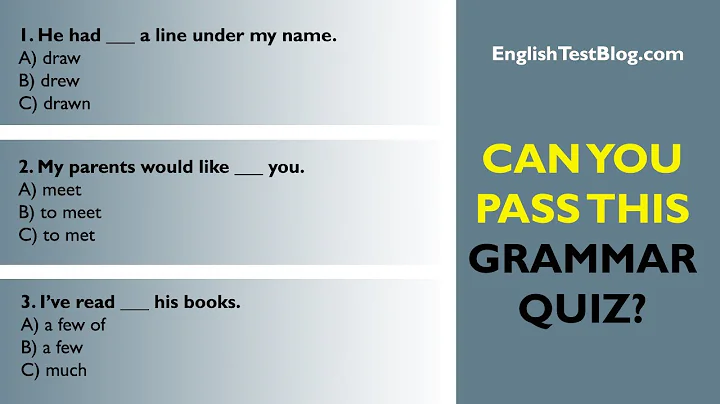 Can You Pass This Mixed Grammar Quiz? - DayDayNews