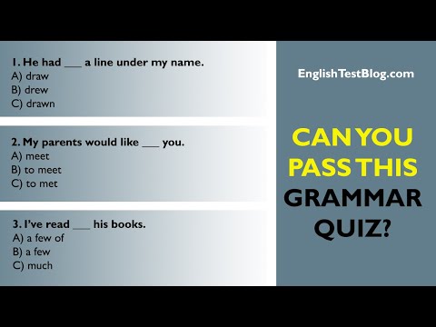 Can You Pass This Mixed Grammar Quiz?