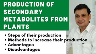 Production of secondary metabolites from plants and their advantages