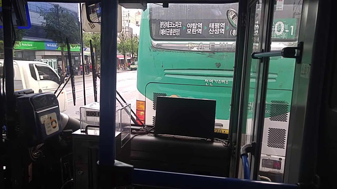 20180503 성남시내버스 200번버스 운행영상[(구)시청.신흥1동주민센터~통계청.태평역]