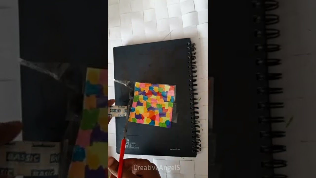 DIY CRAFTS/DIY reusable Scratch Paper/Magic Book/ Rainbow NoteBook/How to  make Scratch Book/Minitha 