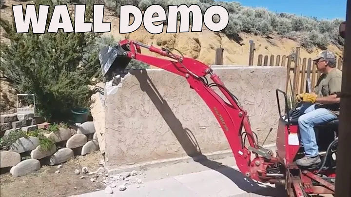 Tractor Wall Demolition With Linda's Pantry