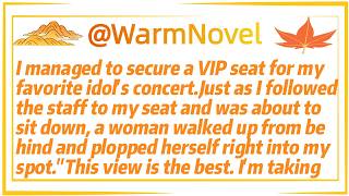 I managed to secure a VIP seat for my favorite idol's concert.Just as I followed the staff to my sea