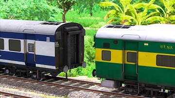 ICF GARIB RATH Coupling ICF JANSHATABDI Coach | BUMPY RAILROAD | Train Simulator | #railroad