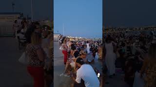 Канны Франция 🇫🇷 фестиваль салютов 2025 огромная очередь чтобы посмотреть шоу