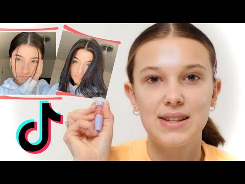Following Charli D'amelios make up routine / *tiktok*