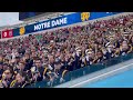 2022 university of notre dame band of the fighting irish plays the notre dame victory march trio