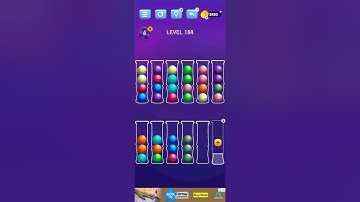 Ball Sort Level 164   Puzzle Color Sort Tatem Games Inc. All levels, #ballsortpuzzle