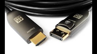 DisplayPort to HDMI - оптический кабель, Ultra HD 4K. На 100м реально передать видео?