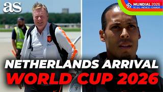 The NETHERLANDS NATIONAL TEAM arrives in the UNITED STATES to play in the 2026 WORLD CUP