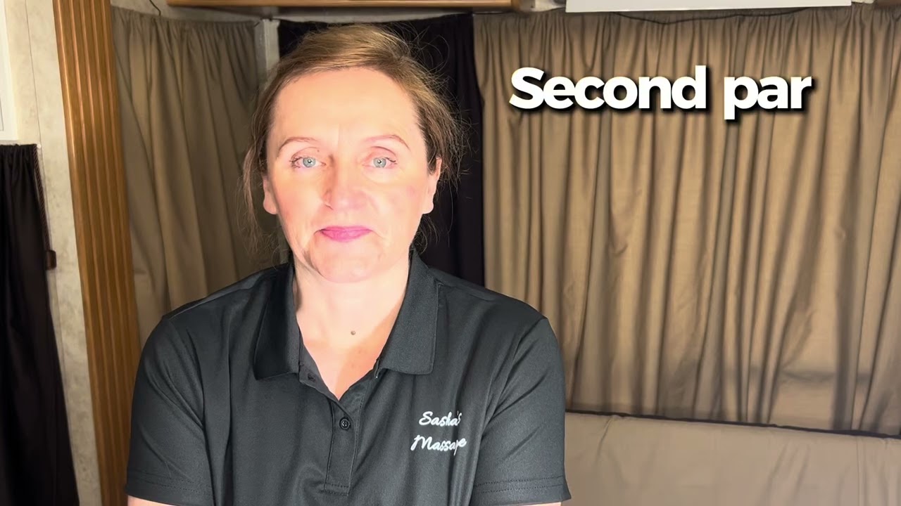 Sasha's demo of Deep lower back release massage