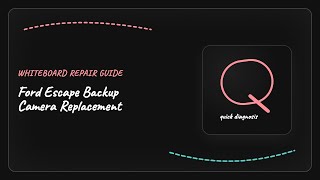 Ford Escape Backup Camera Replacement: Step-by-Step