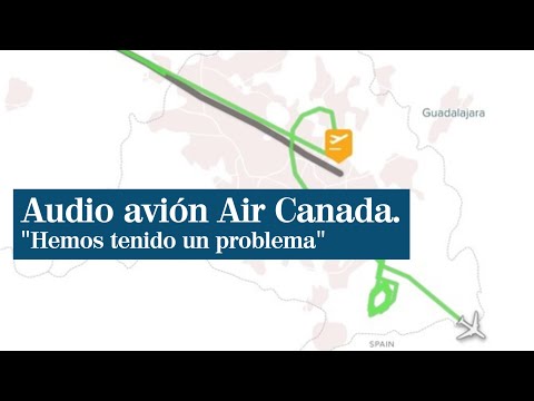 El audio del comandante del avión de Air Canada: "Hemos tenido un problema. Les pedimos calma"