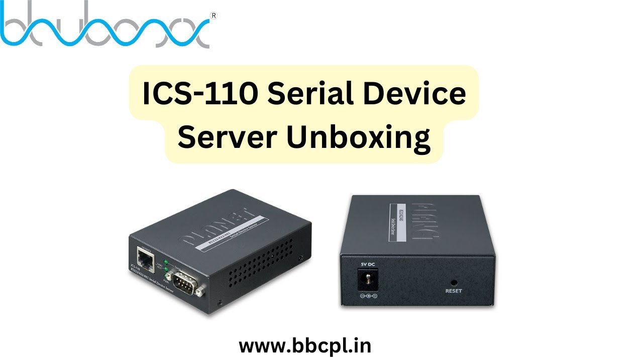 ICS-110 Serial Device Server Unboxing - YouTube