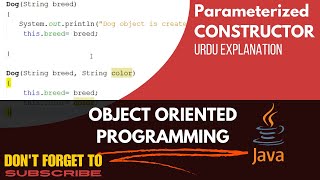 Parameterized Constructors in JAVA || Code and URDU Explanation