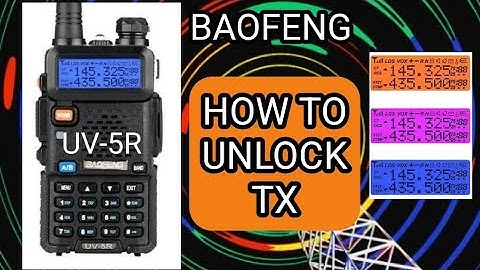 How to Unlock Baofeng UV-5R 