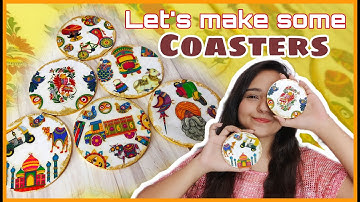 DIY Coasters using Tranfer Sheet | Tanya Dua
