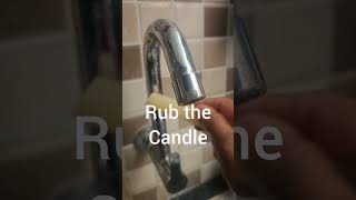 how to remove water stains from the tap ?#stains #tap #kitchentips