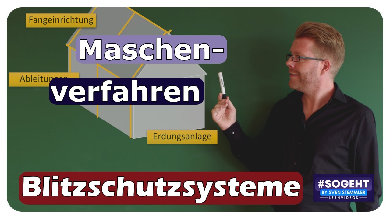 Vorschaubild zum Lernvideo "Das Maschenverfahren im äußeren Blitzschutz: Schutzklassen einfach erklärt!"