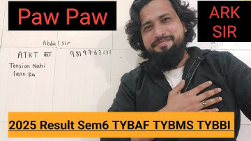 2025 TyBAF TYBMS TYBBI sem6 Results Out |Mumbai University| Idol exam STUDENTS | ARK SIR