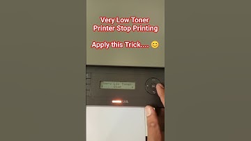 How to Quickly Reset Low Toner Error on HP LaserJet MFP | Fix Printer Stop: Proven Trick! #shorts