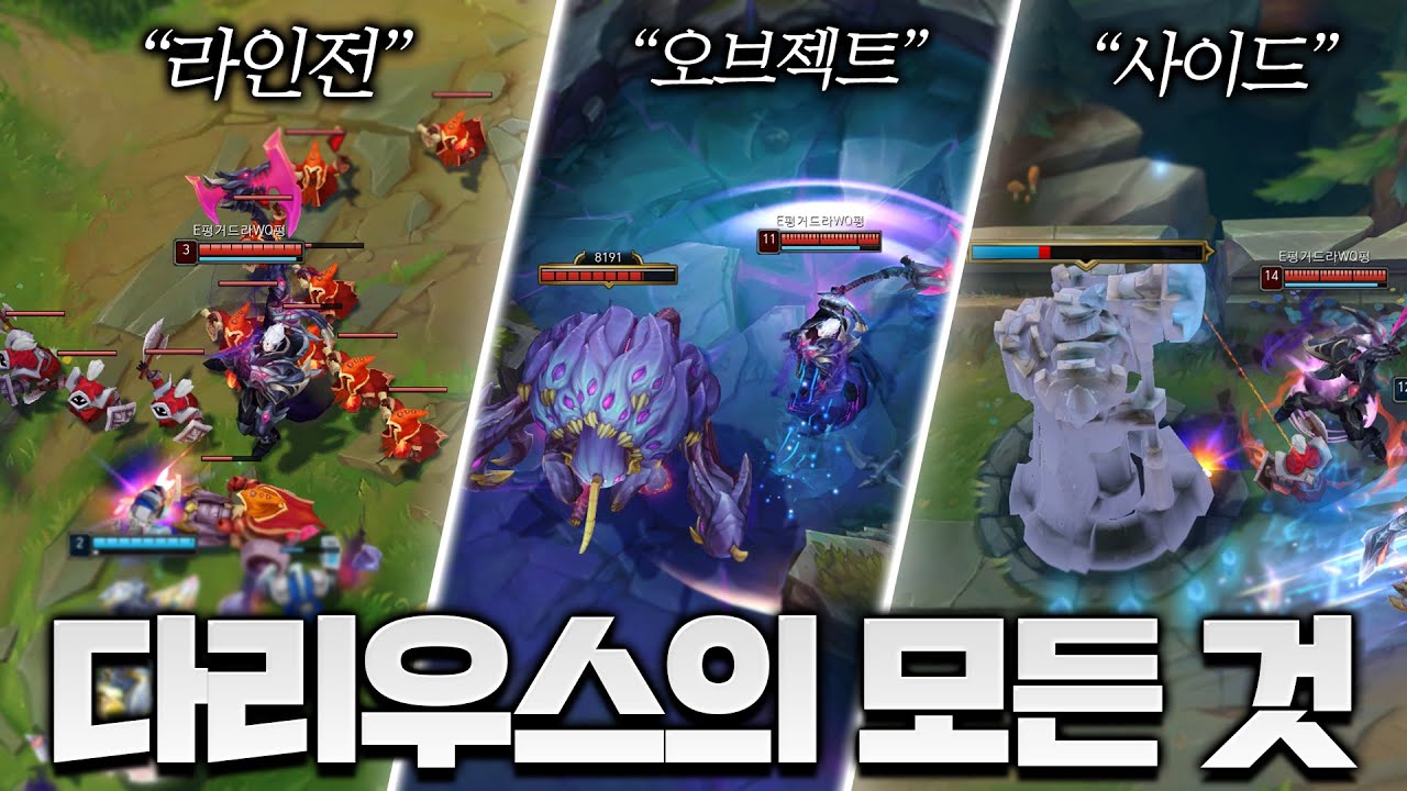 현 시즌 '완벽'에 가까운 다리우스 강의 영상 [롤 스간]