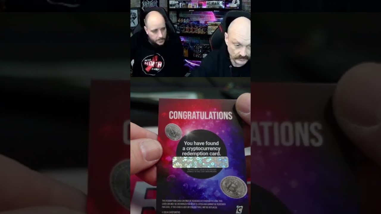 Pulling Bitcoin from a pack of trading cards #currency #tradingcards  #series4 - YouTube