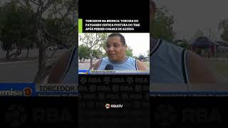 Torcedores do Paysandu demonstraram insatisfação com a postura da equipe após o empate com o Brusque
