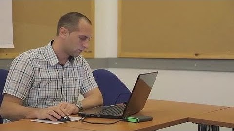 Man At Work On Laptop Stock Video