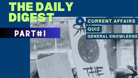 CURRENT AFFAIRS QUIZ #1 #quiz #currentaffairs #upsc #gpsc