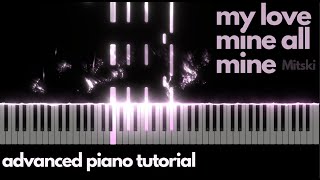 My Love Mine All Mine - Mitski | Piano Tutorial