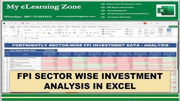 FPI Investment Data Analysis in Excel