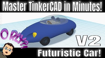 Create a Sweet Futuristic Car Design! | Master Tinkercad in Minutes