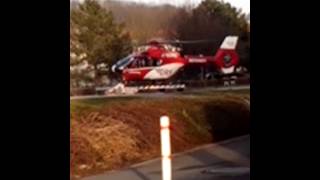 Rettungshubschrauber landet am Göttinger-Klinikum