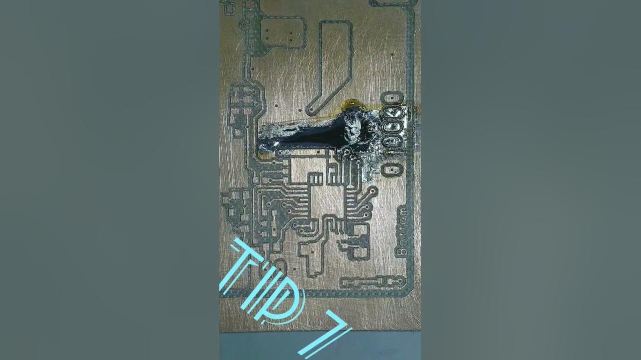 Soldering tips and tricks Tip7 Cover the pcb surface at least with solder to prevent oxidation