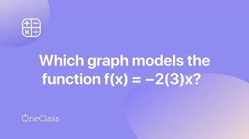 Which graph models the function f(x) = −2(3)x?